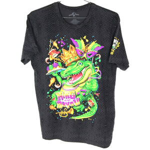 Universal Studios Mardi Gras 2023 King Of The Bayou 100% Cotton T shirt Medium